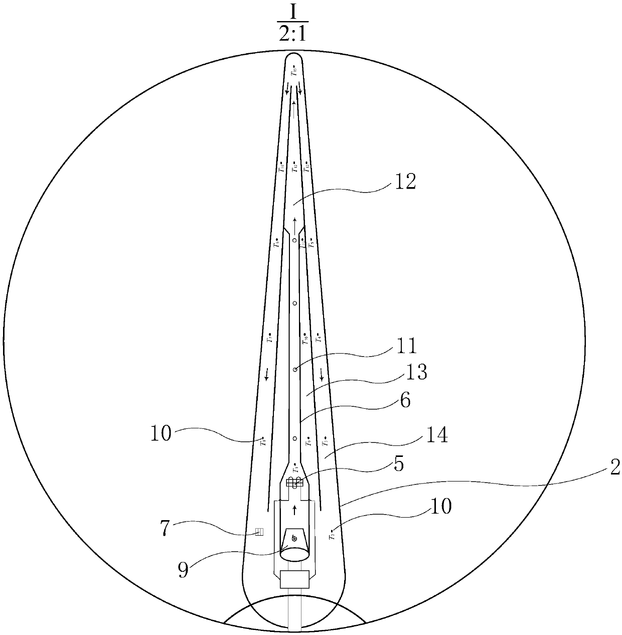 Fan blade anti-icing and de-icing system based on air heating