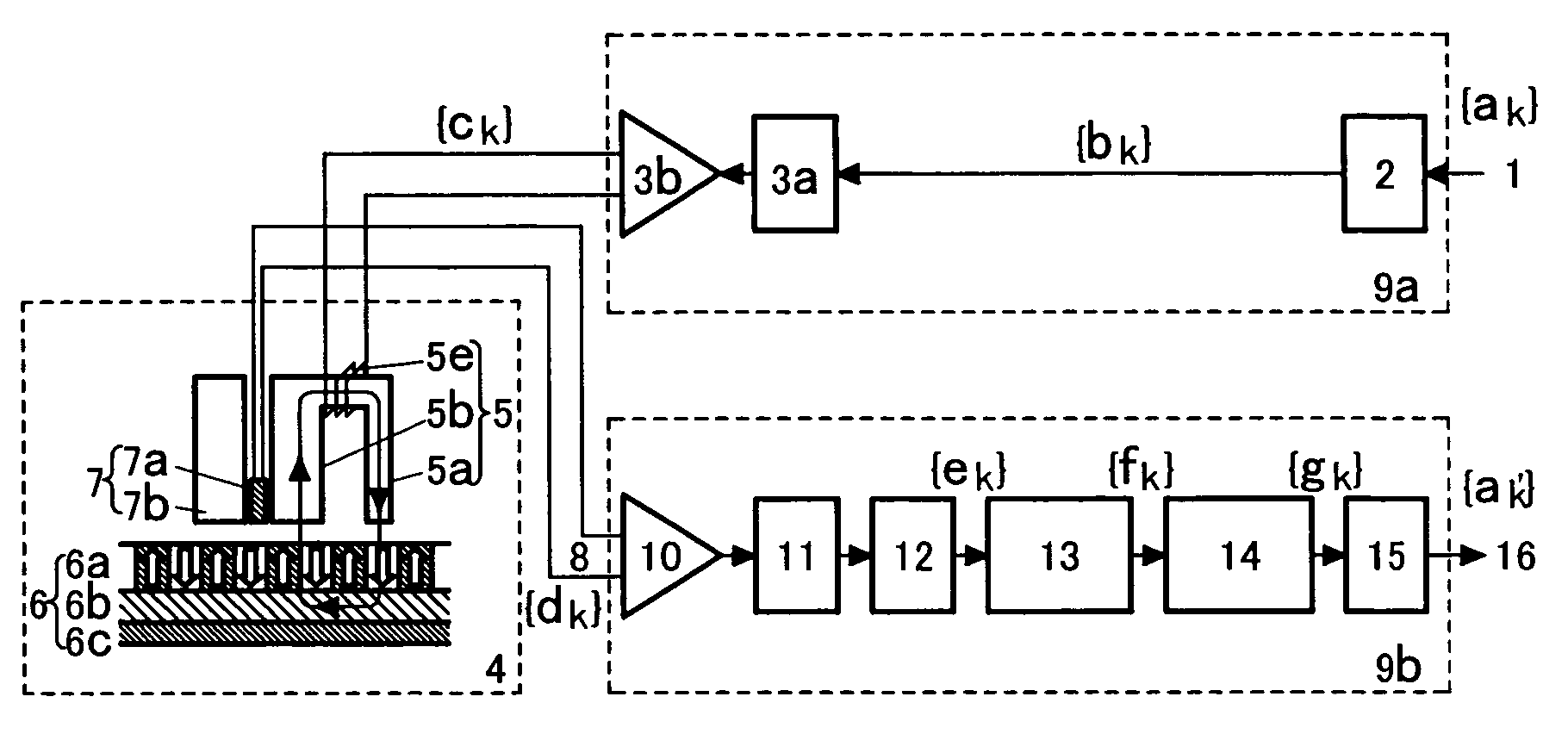 Device and signal processing circuit for magnetic recording, magnetic recording apparatus