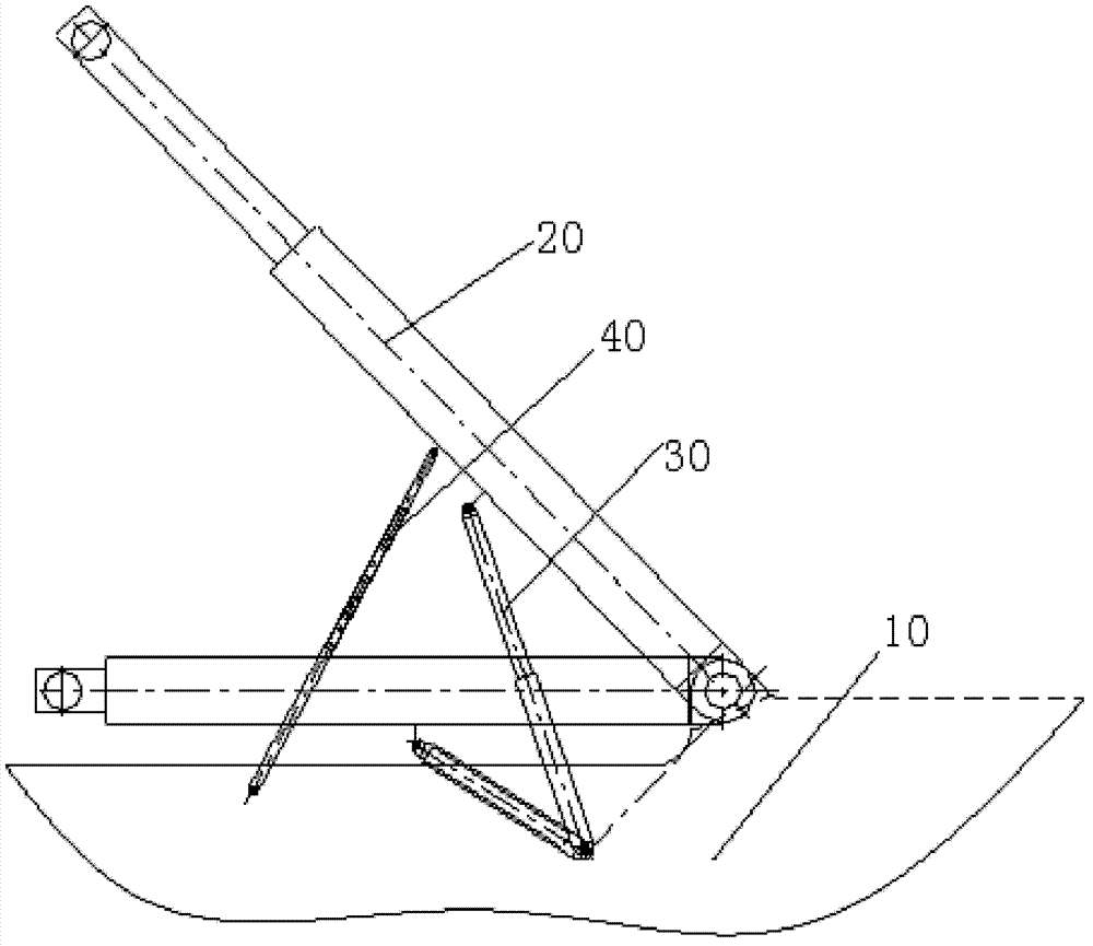 Engineering machinery and landing leg positioning and supporting device thereof