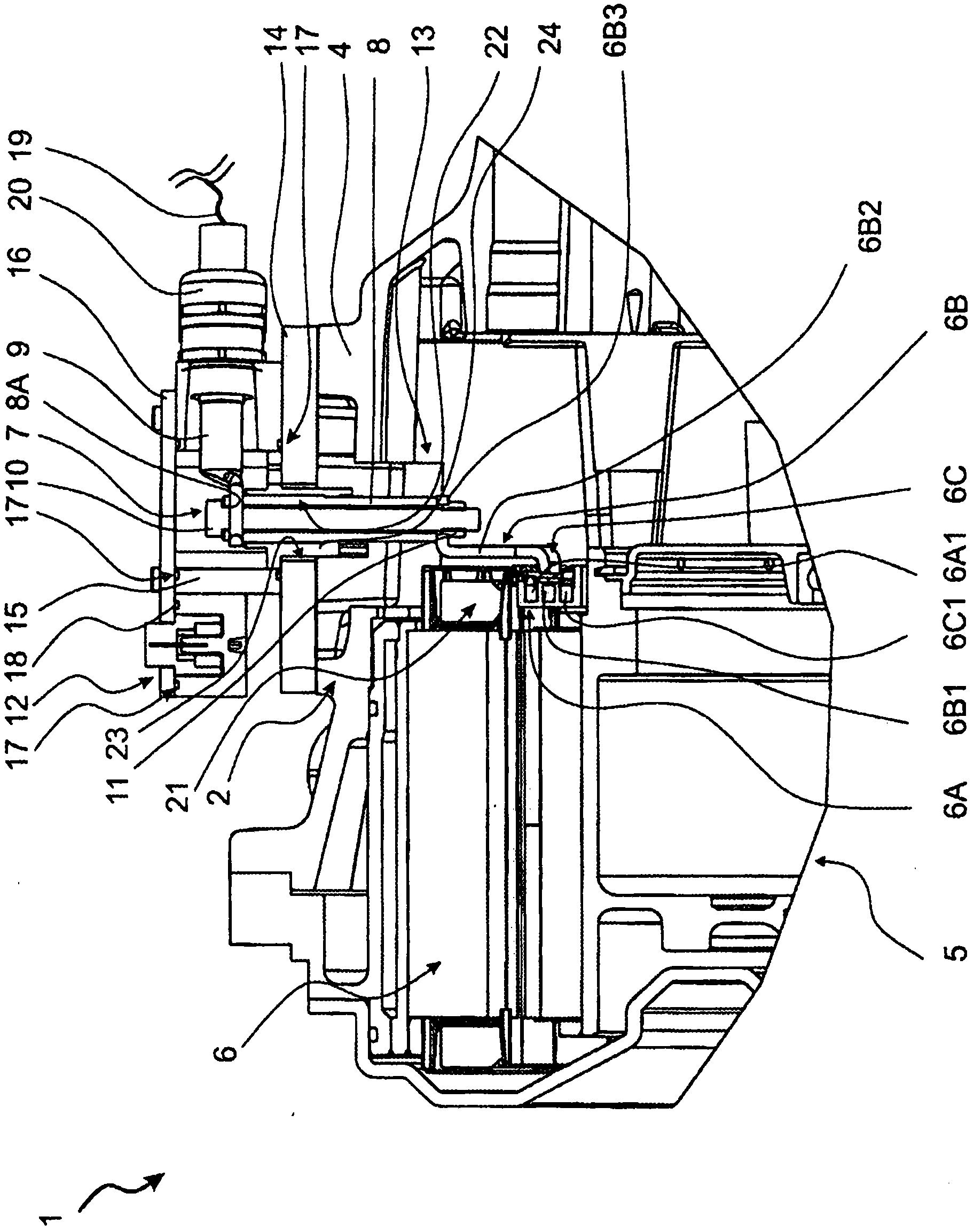 Transmission device comprising a transmission housing