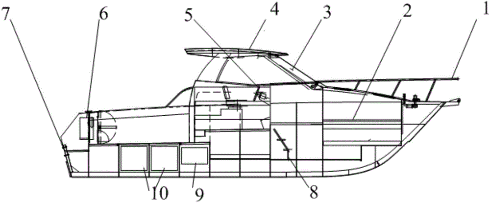 Aluminum alloy yacht