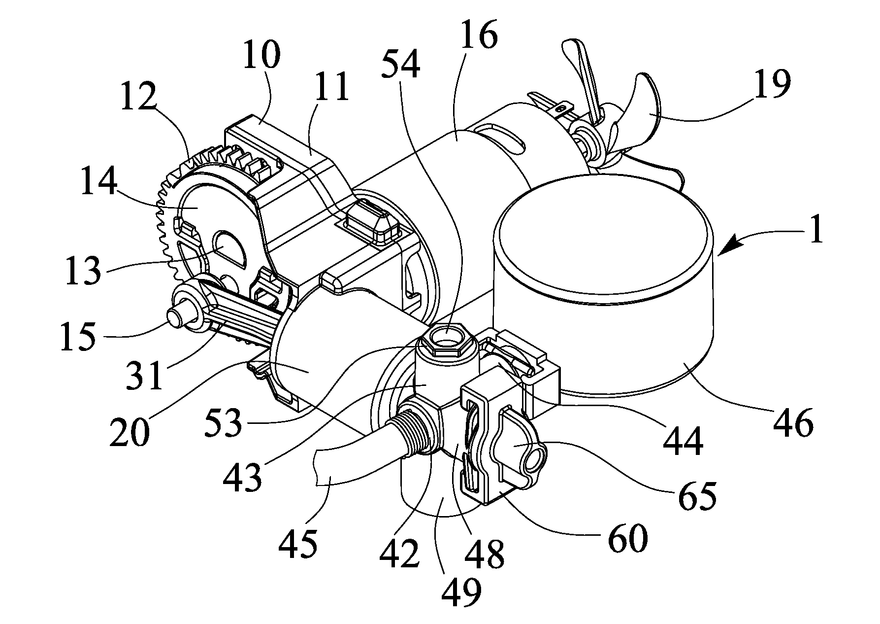 Air compressor having buffering compartment