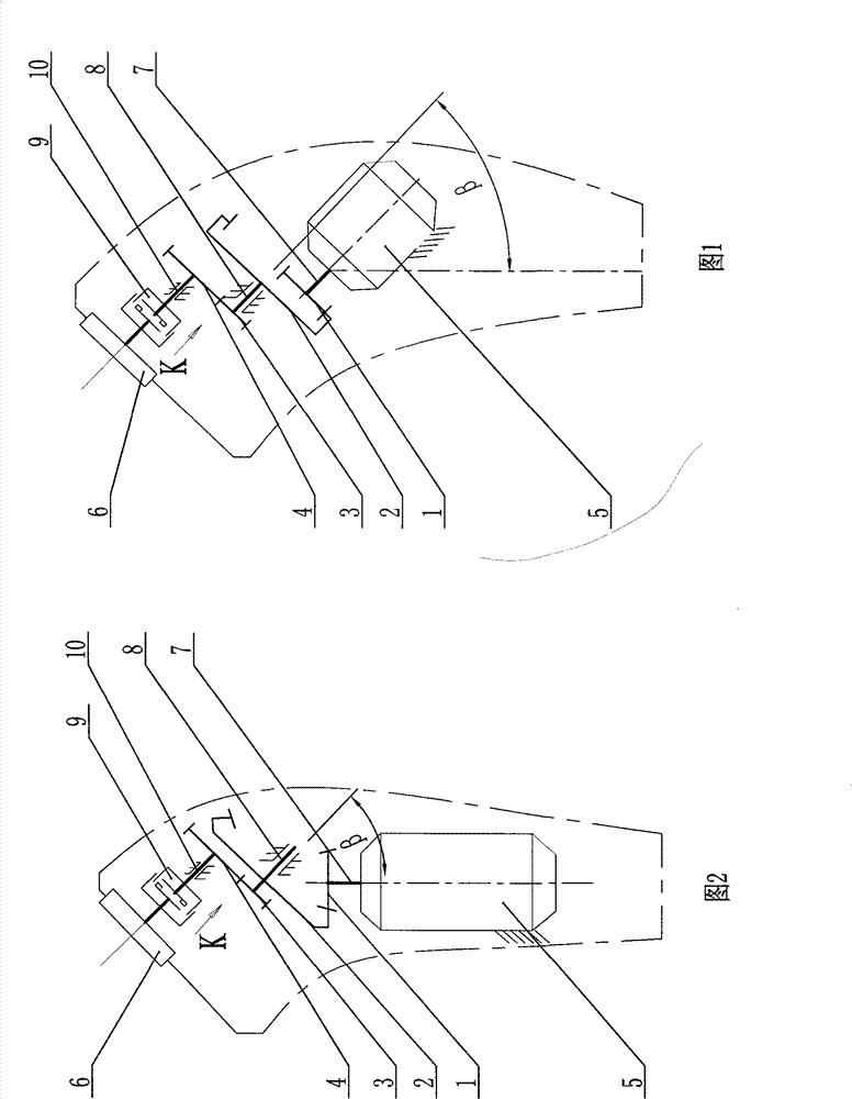 Gear drive mechanism of rotating shaver