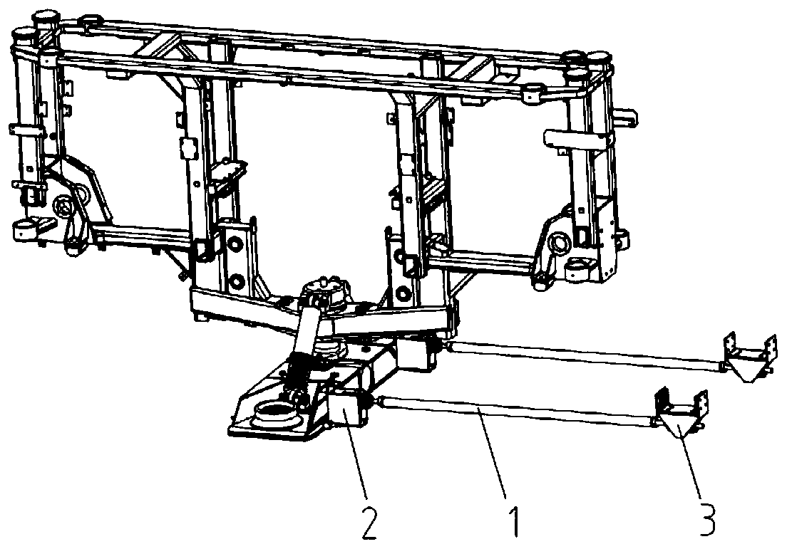 Modularly-designed pull rod type traction device