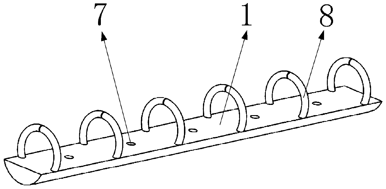 A security lock for a loose-leaf notebook