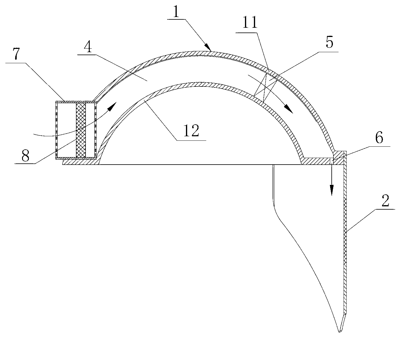 Semi-open type positive-pressure air supplying and purifying helmet shield