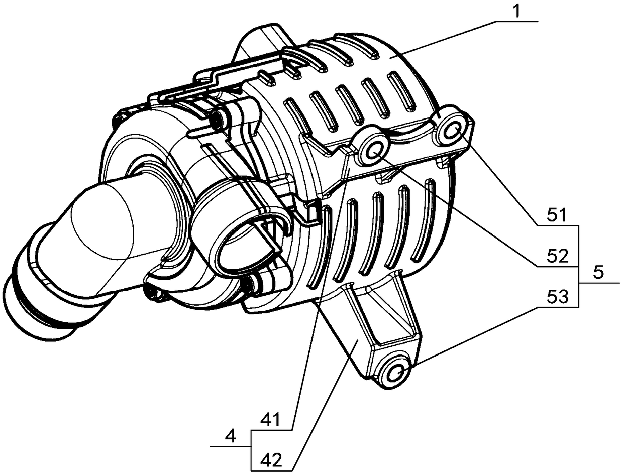 Electronic water pump and automobile applying same