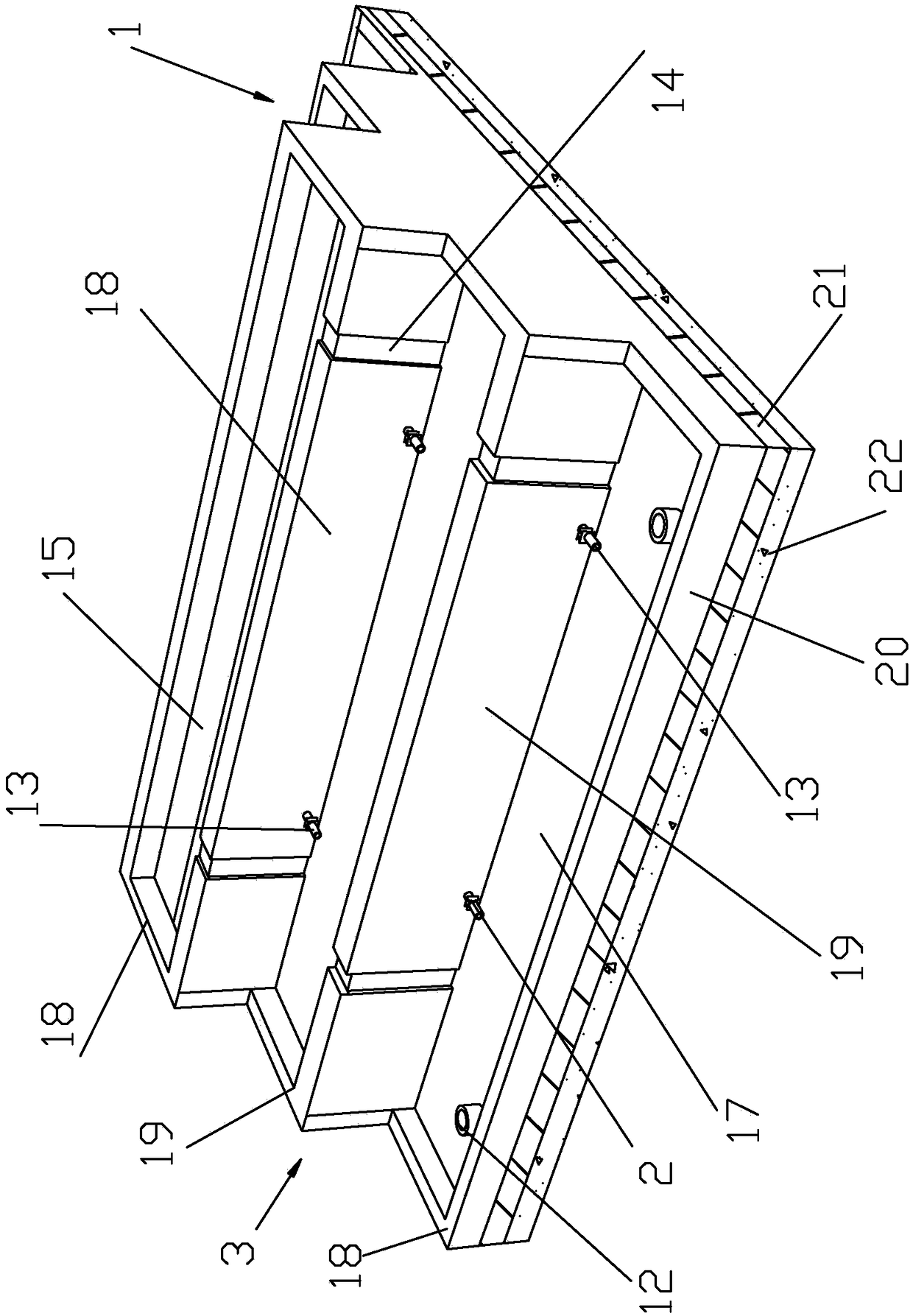 A biological retention zone for urban roads and a construction method thereof