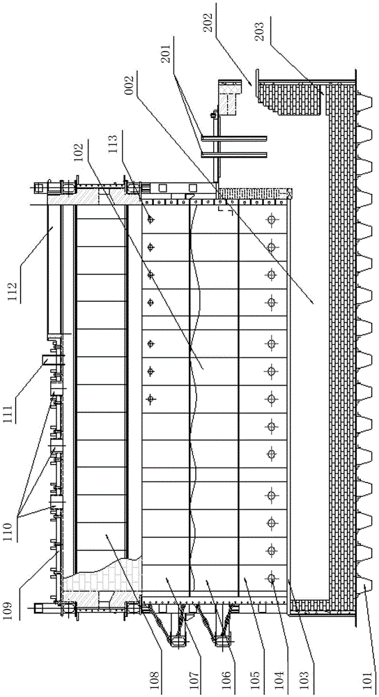 A copper smelting device with high oxygen-enriched double-side blowing molten pool and its operation method