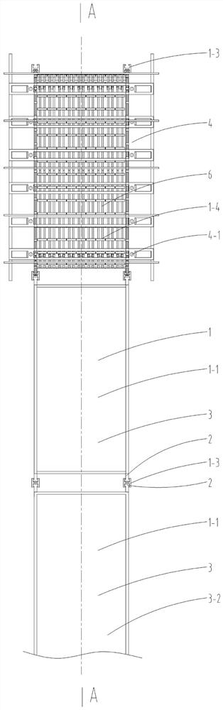 Construction method for subsection sinking of underground building composed of connecting piles