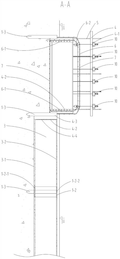 Construction method for subsection sinking of underground building composed of connecting piles