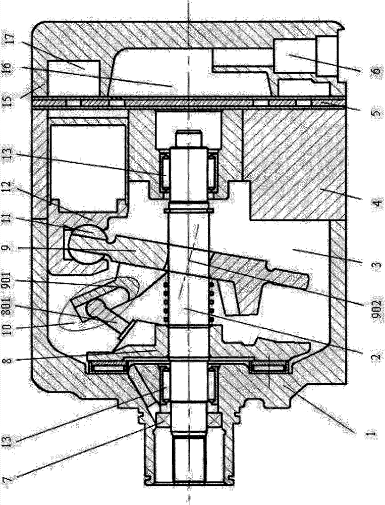 Variable displacement swash plate compressor