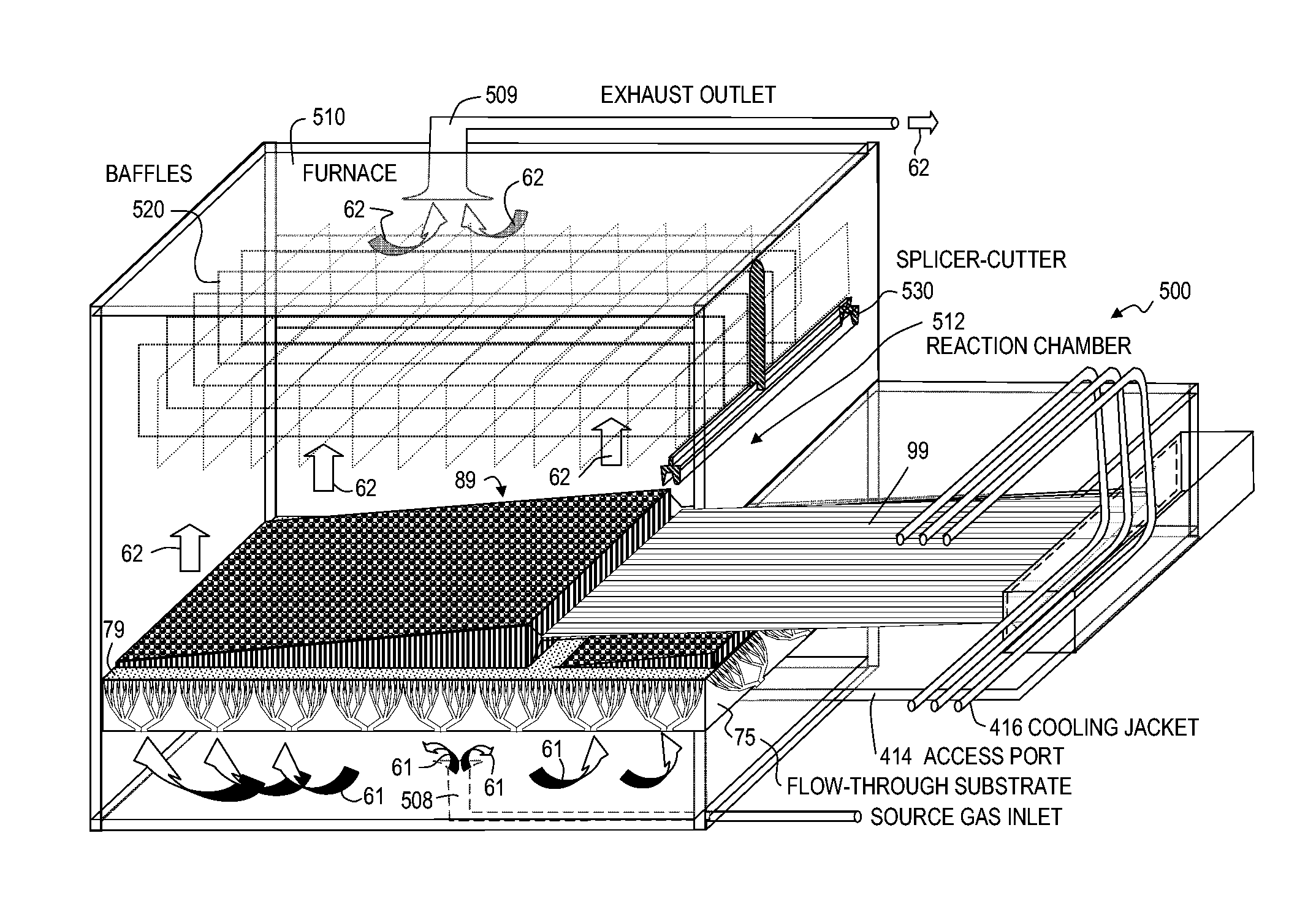 Apparatus and method for growing fullerene nanotube forests, and forming nanotube films, threads and composite structures therefrom