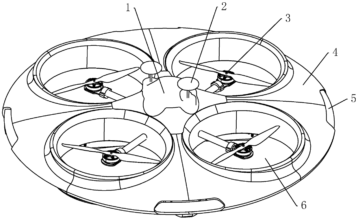 Disk-shaped duct type unmanned aerial vehicle