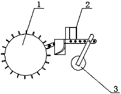 A field waste film removal machine