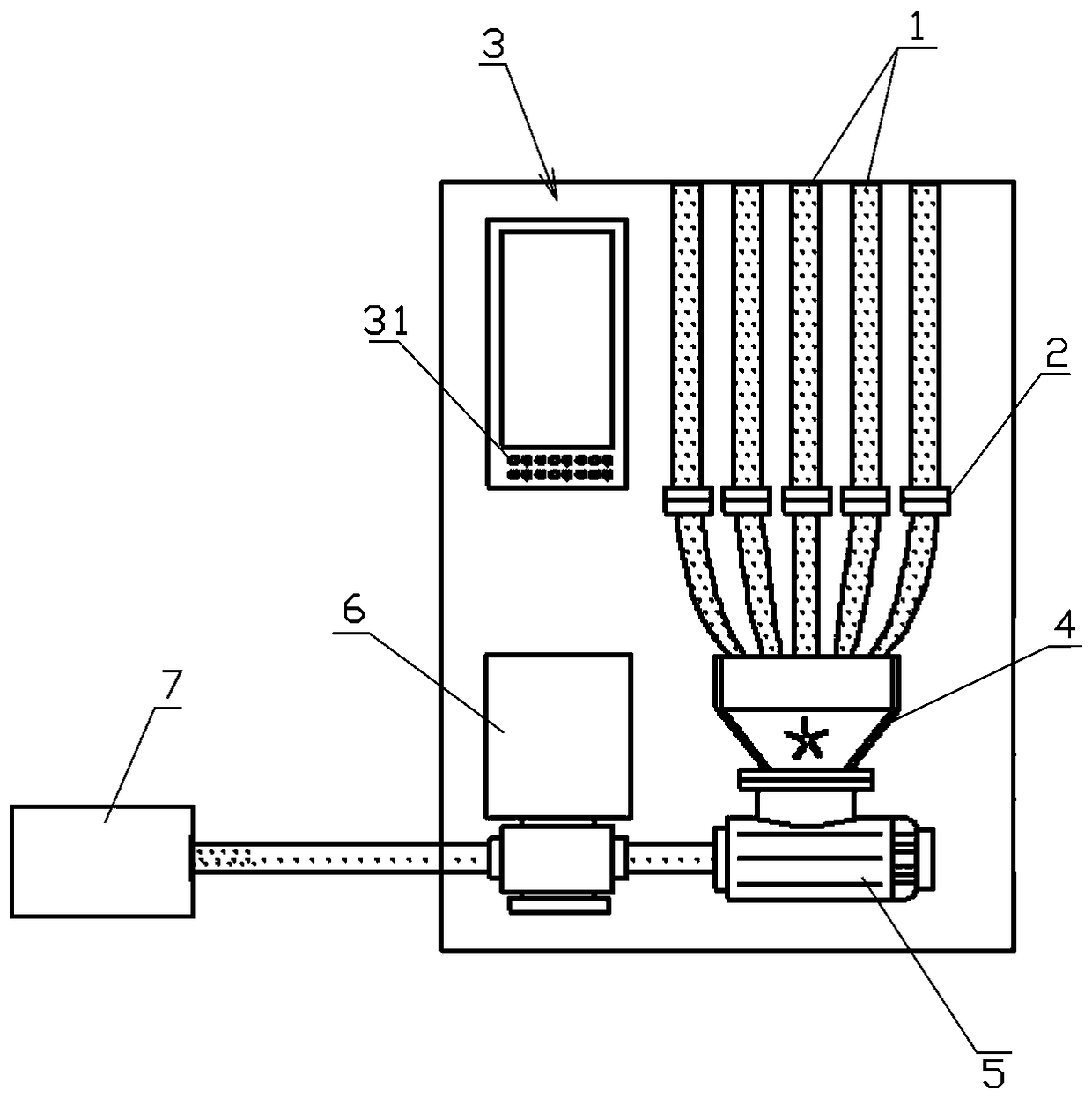 A color oil blending method and a color matching device