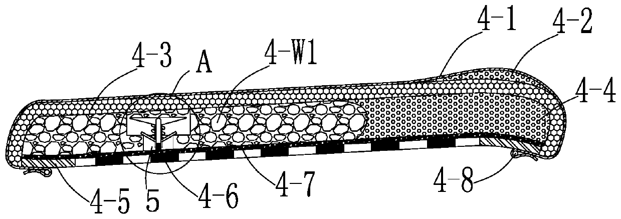 A kind of elastic layered cushion and seat