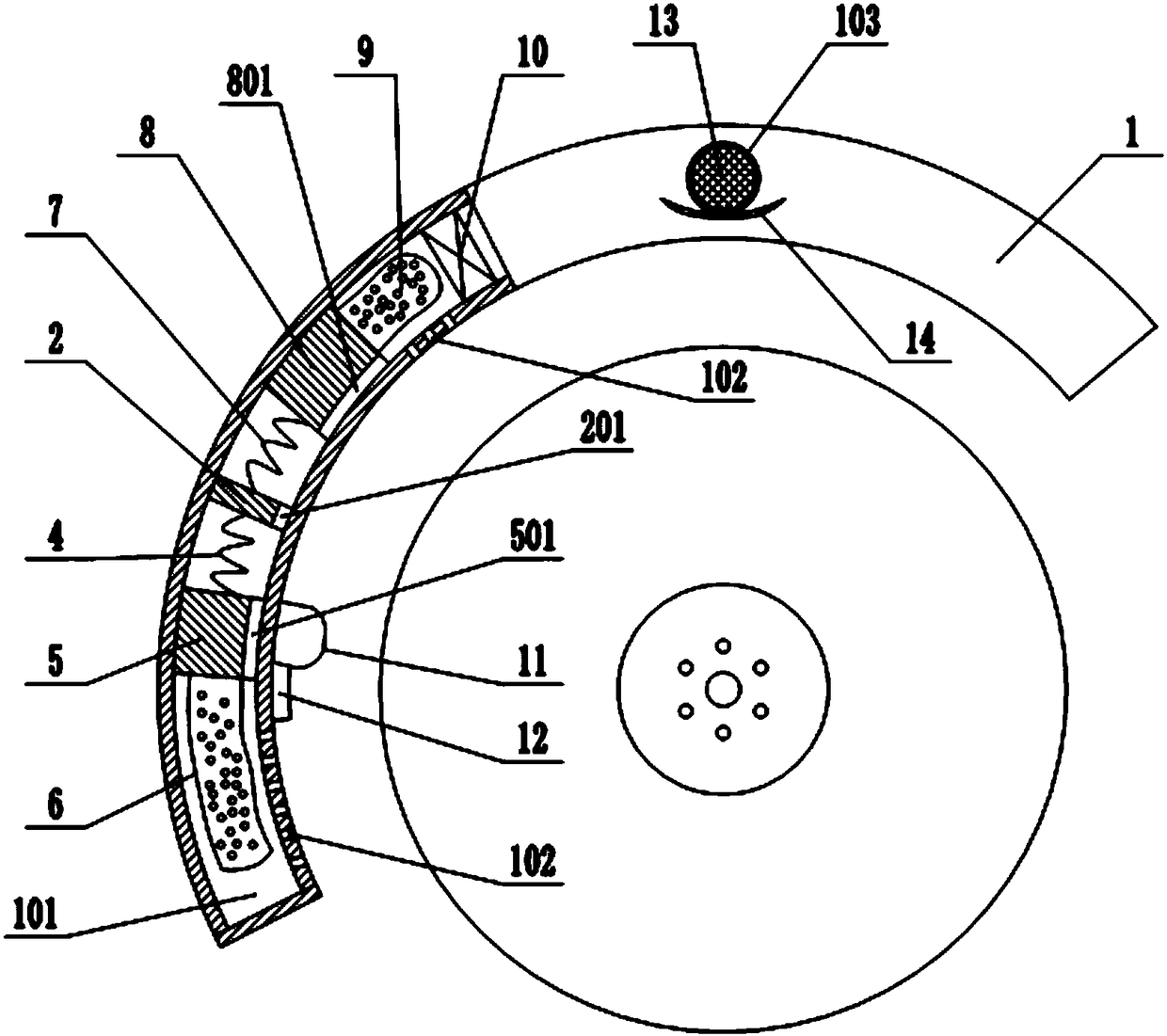 Car wheel cover used for cooling