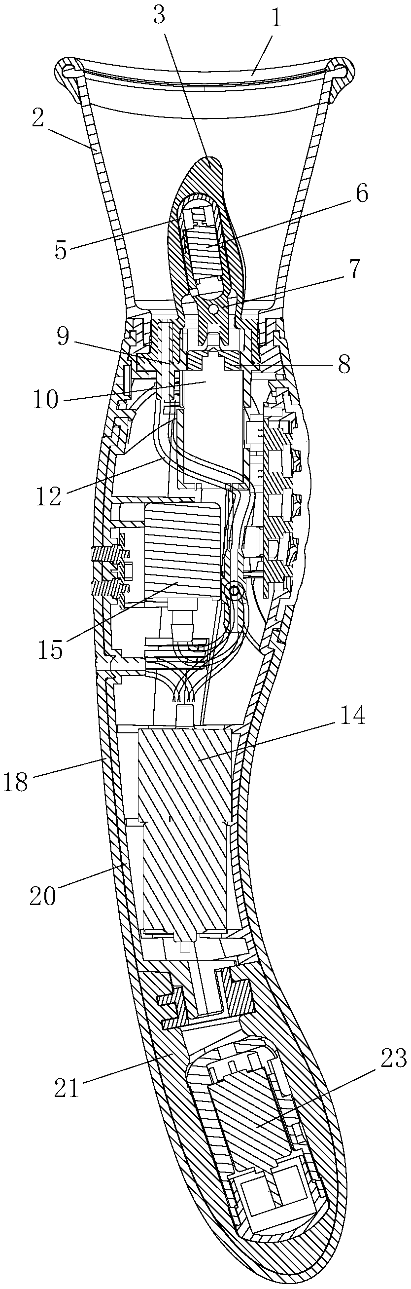 Double-end rod massaging device
