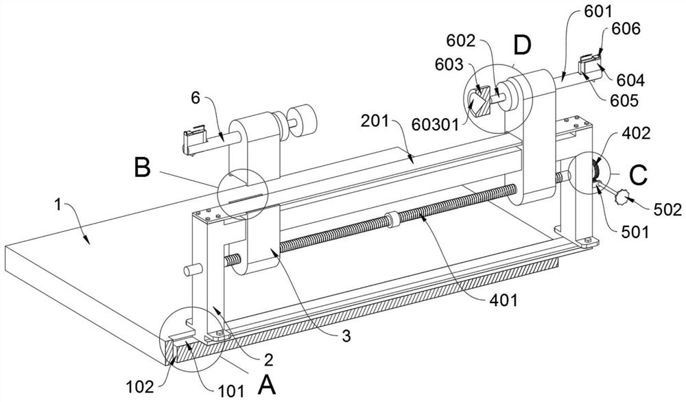 A workpiece rotating device for laser engraving based on the field of laser and optical communication