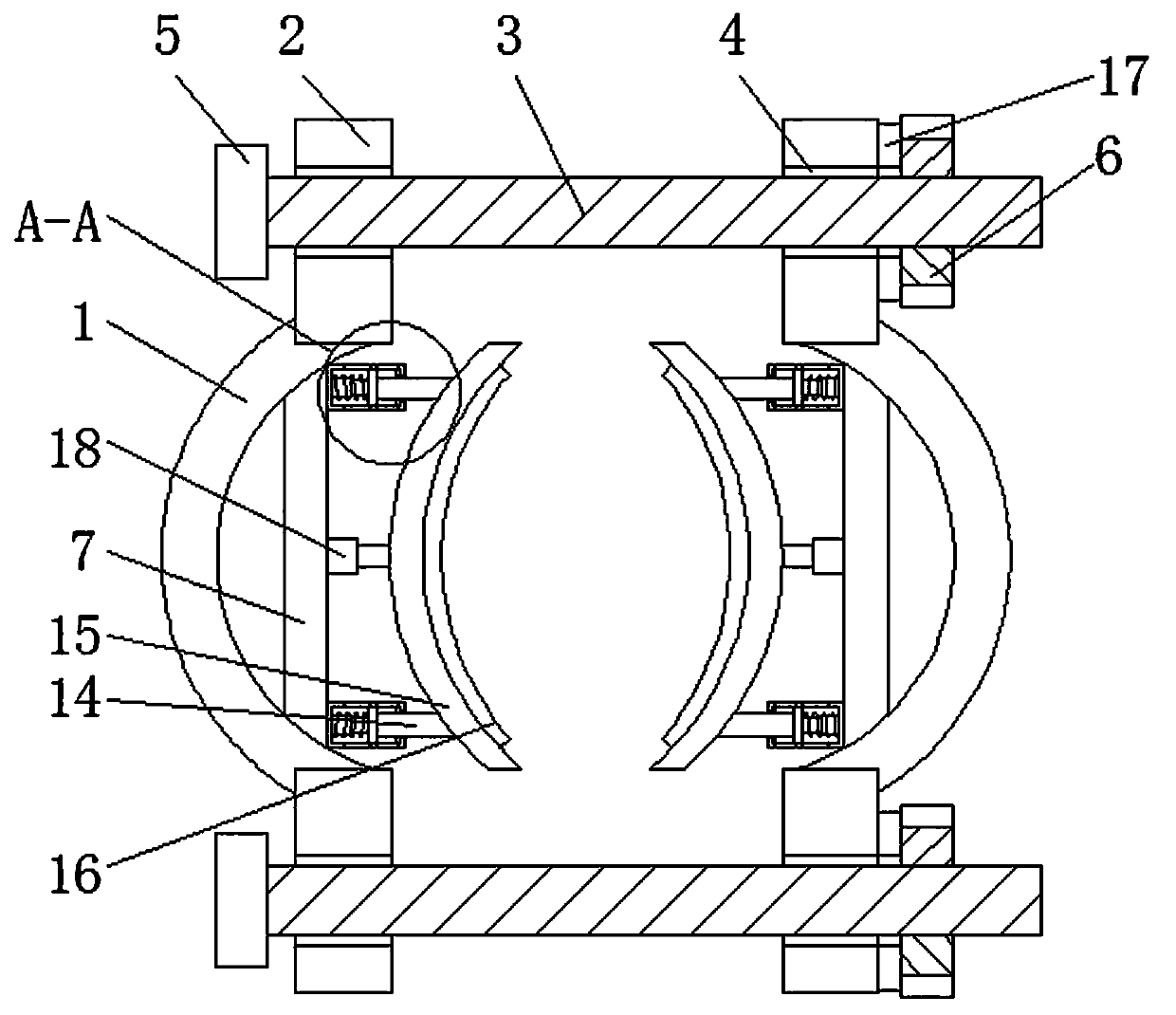 Cable hoop device for electric power