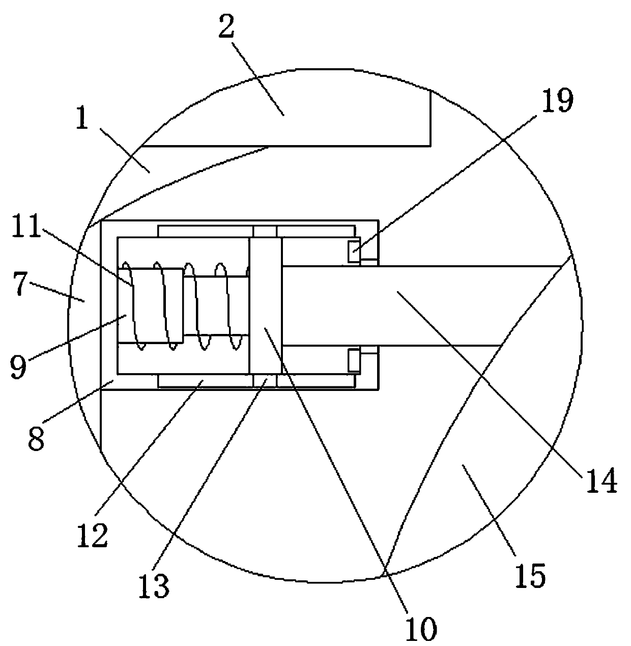 Cable hoop device for electric power