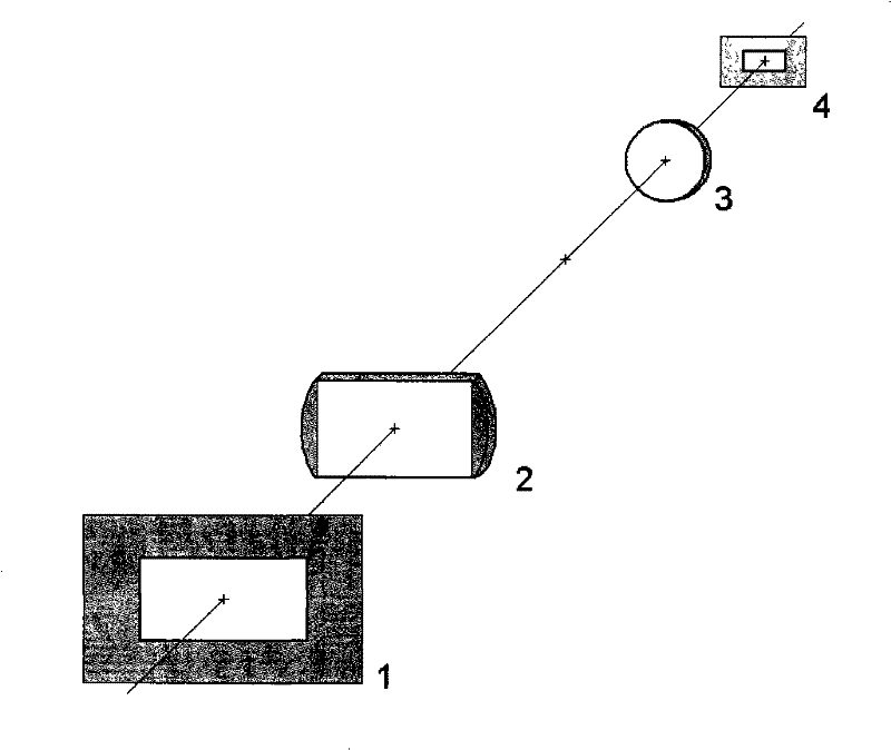 Rectangular aperture telescope antenna of synthetic aperture laser imaging radar