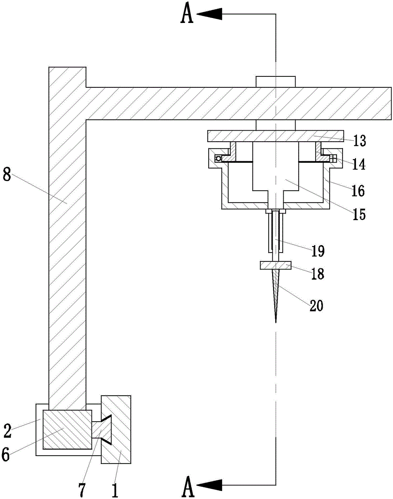 Specific bidirectional cutting device for sheet material shearing machine