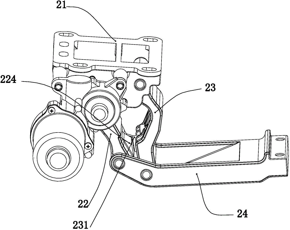 Automobile electric telescopic pedal with double-station support function