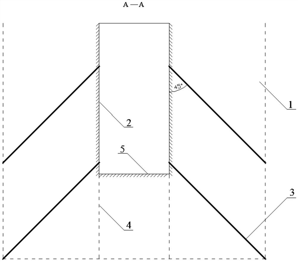 A pressure relief method for rockburst prevention and control of surrounding rock on the side wall of shaft