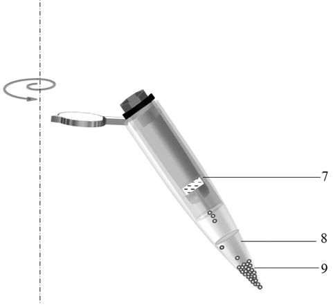 Low-cost wide-adaptation centrifugal digital droplet generation method and device