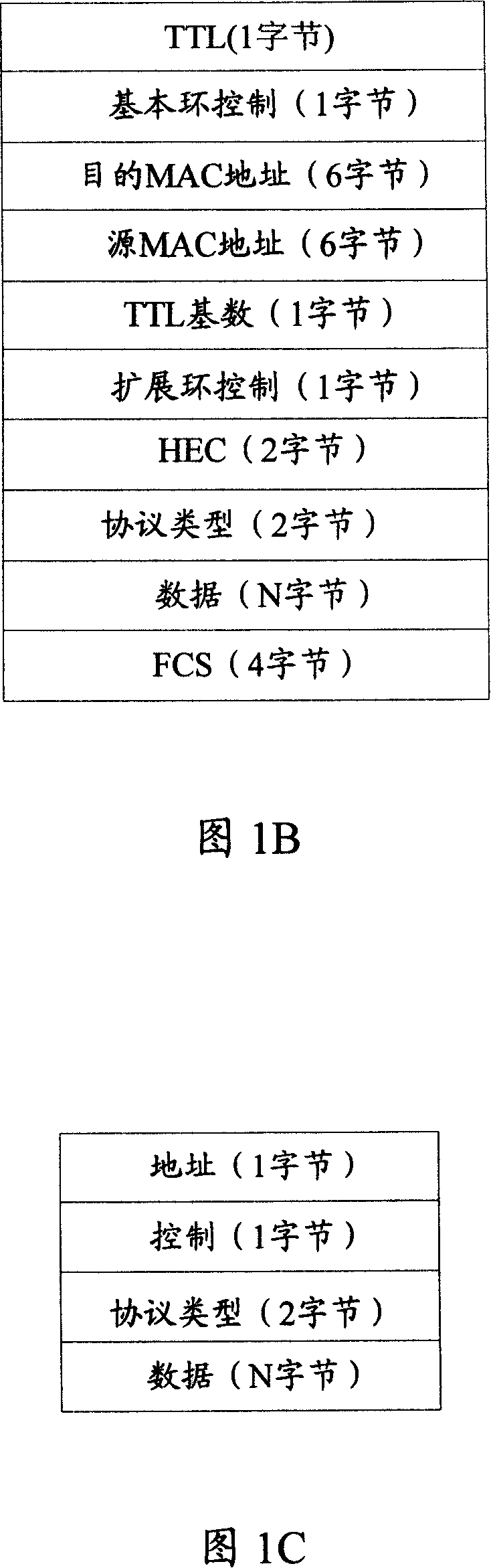 Method, device and system for bearing P2P protocol on elastic grouping ring
