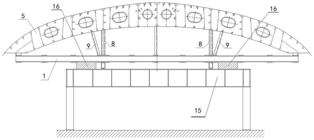 A method for segmental strengthening of weakly rigid double bottoms for ships