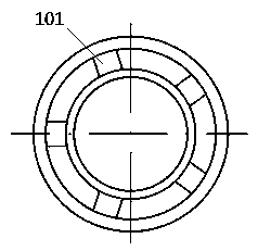 Single-circulation-structure oil damper piston assembly for rail car