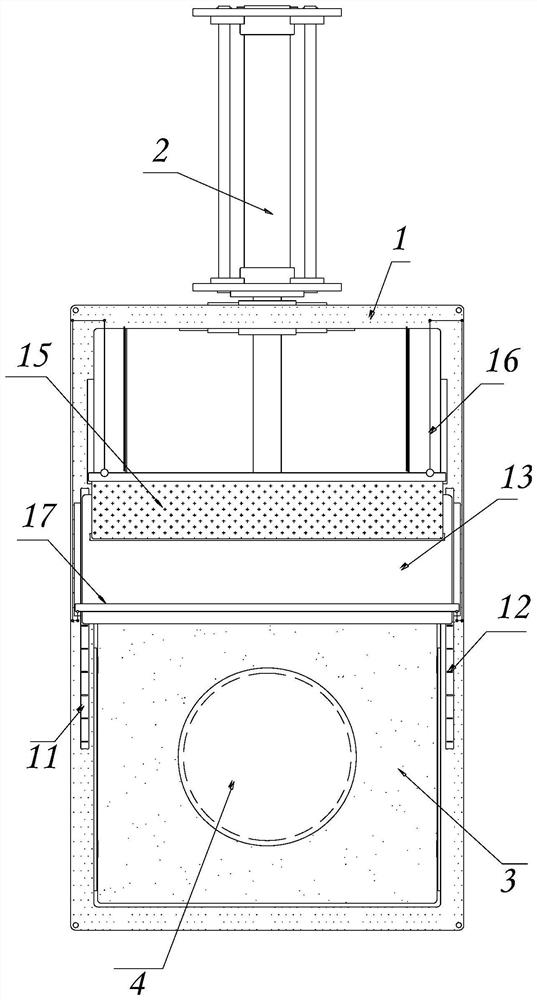 Gate valve with movable protection range