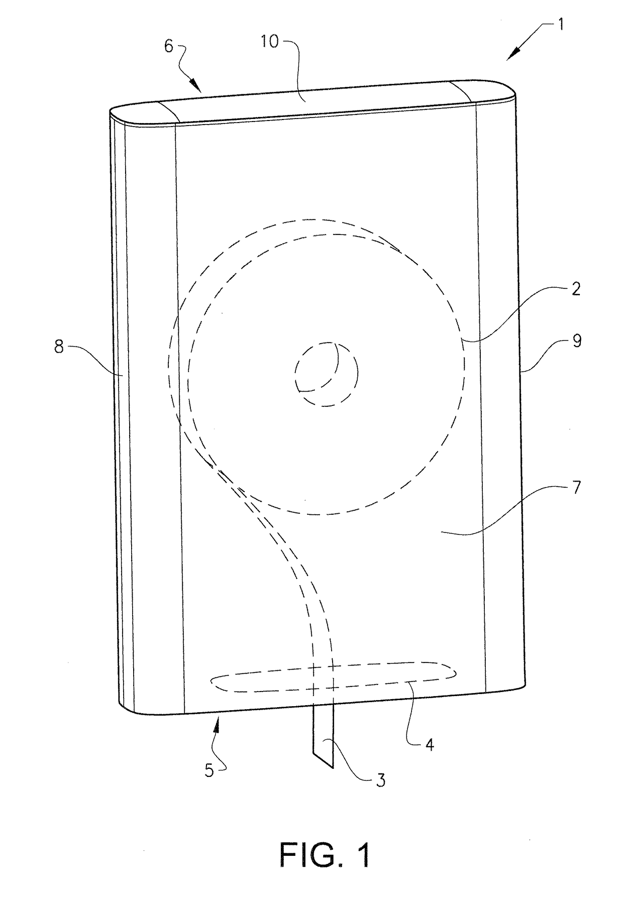 Dispenser with metal sheet outer surface, support structure, metal sheet and manufacturing method