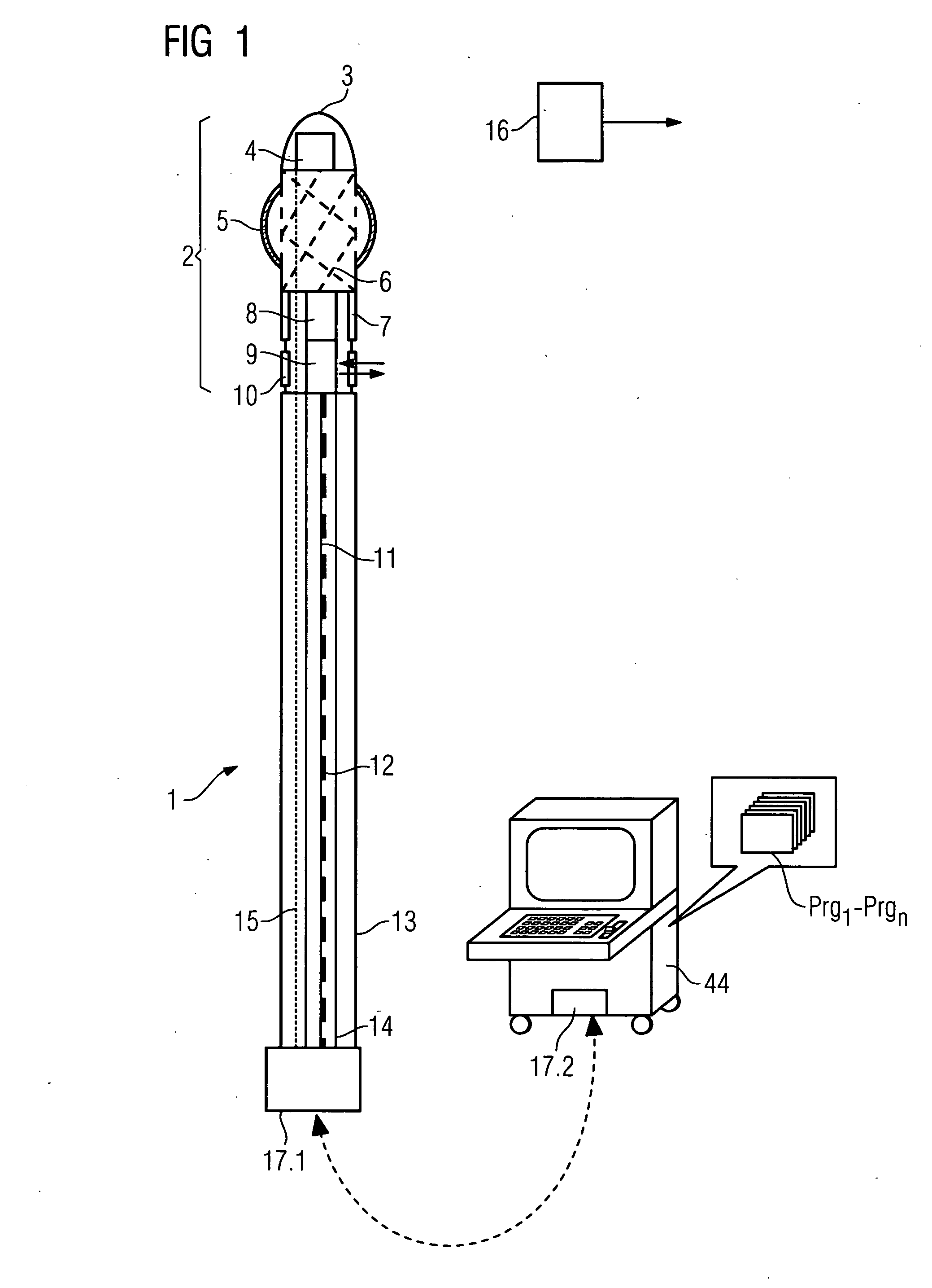 Medical system for inserting a catheter into a vessel