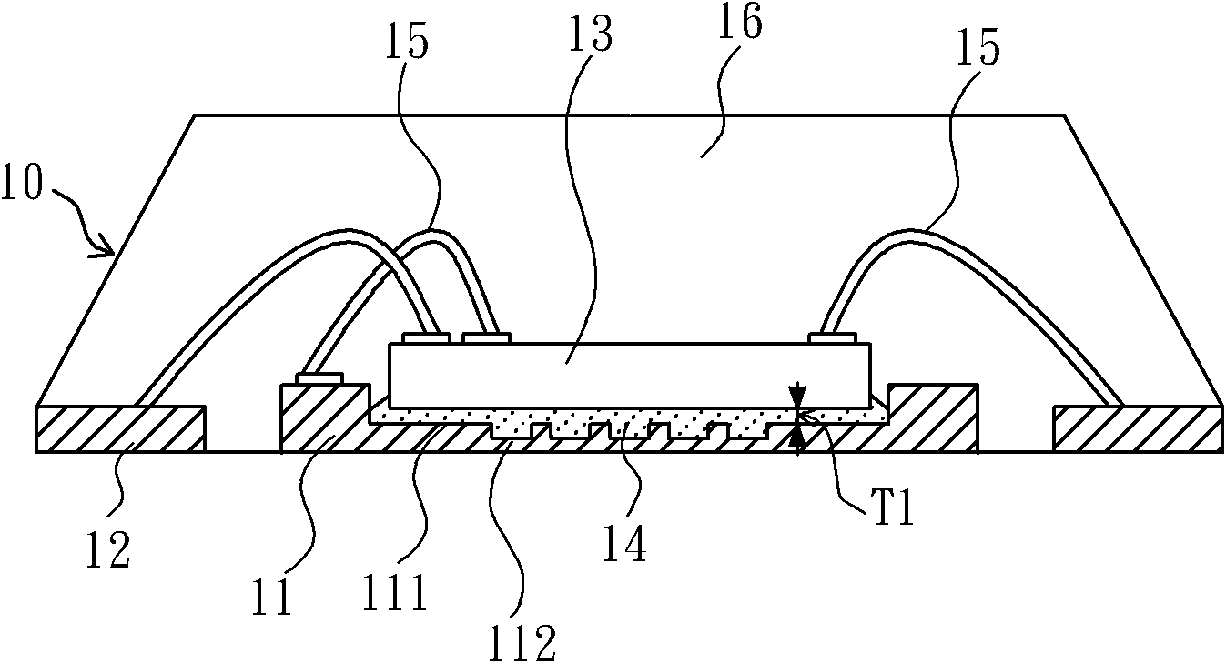 Lead frame of high-power chip package structure and manufacturing method thereof