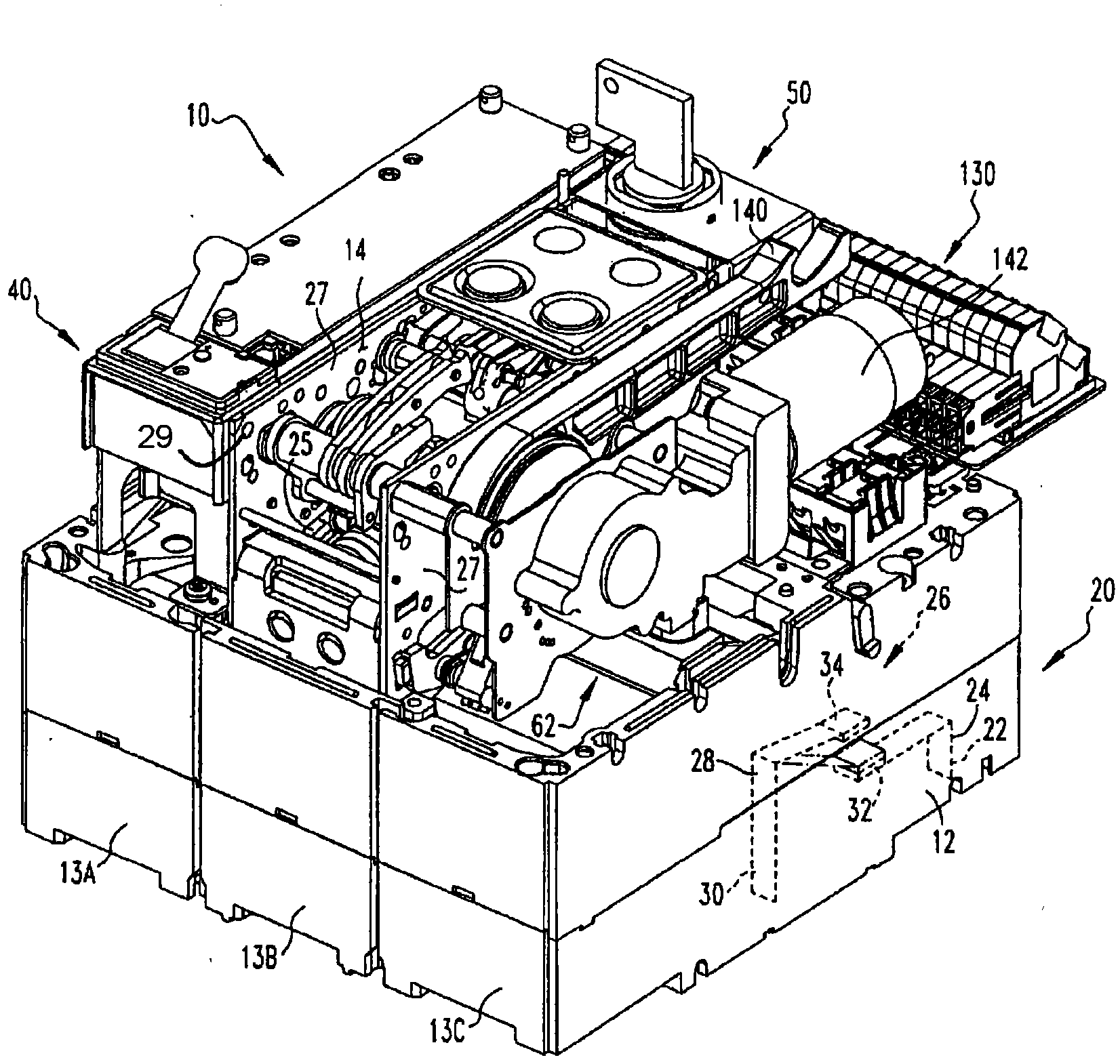 Electrical switching apparatus having a cradle with combined pivot and over-toggle reversing pin