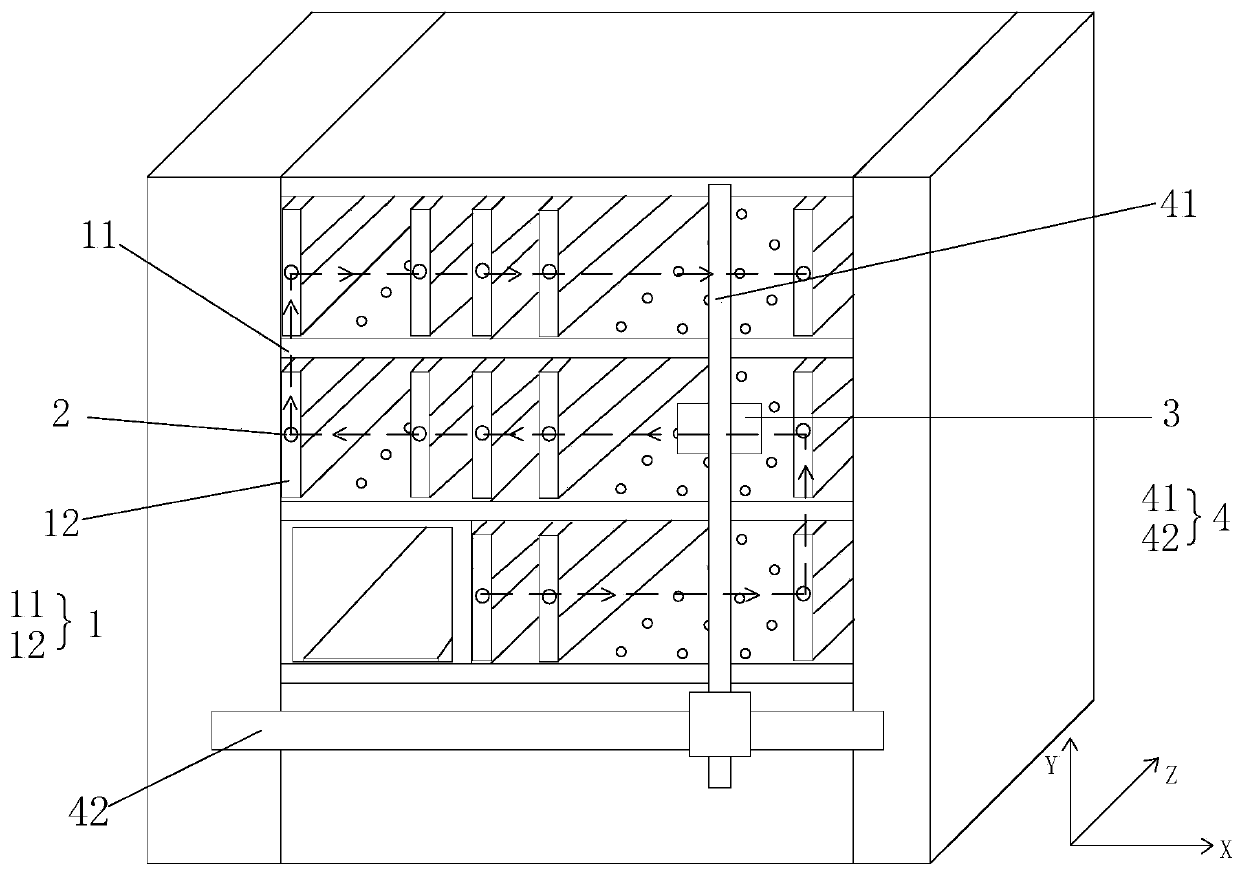 Grid positioning processing system and method based on camera technology