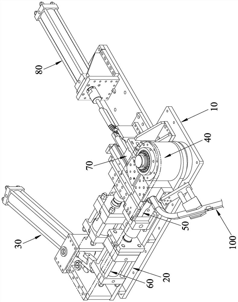 Pipe bending and die clamping device