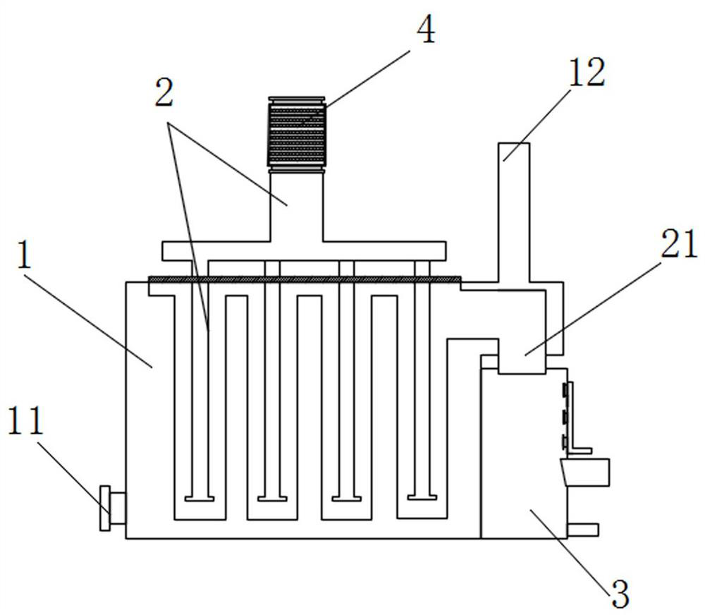 Industrial waste gas heat recovery device