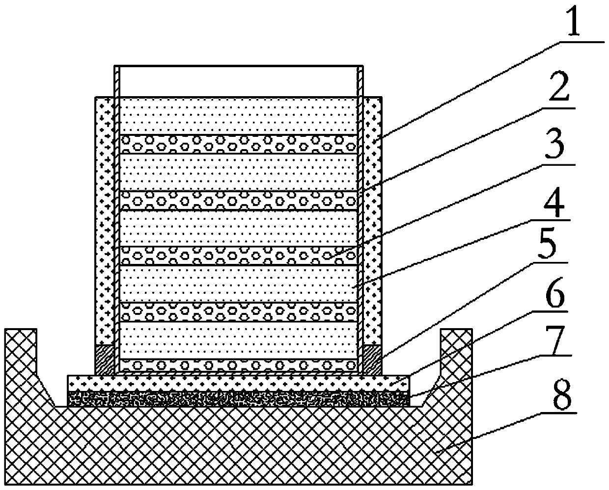 Molding calcination method for aluminum frame anode