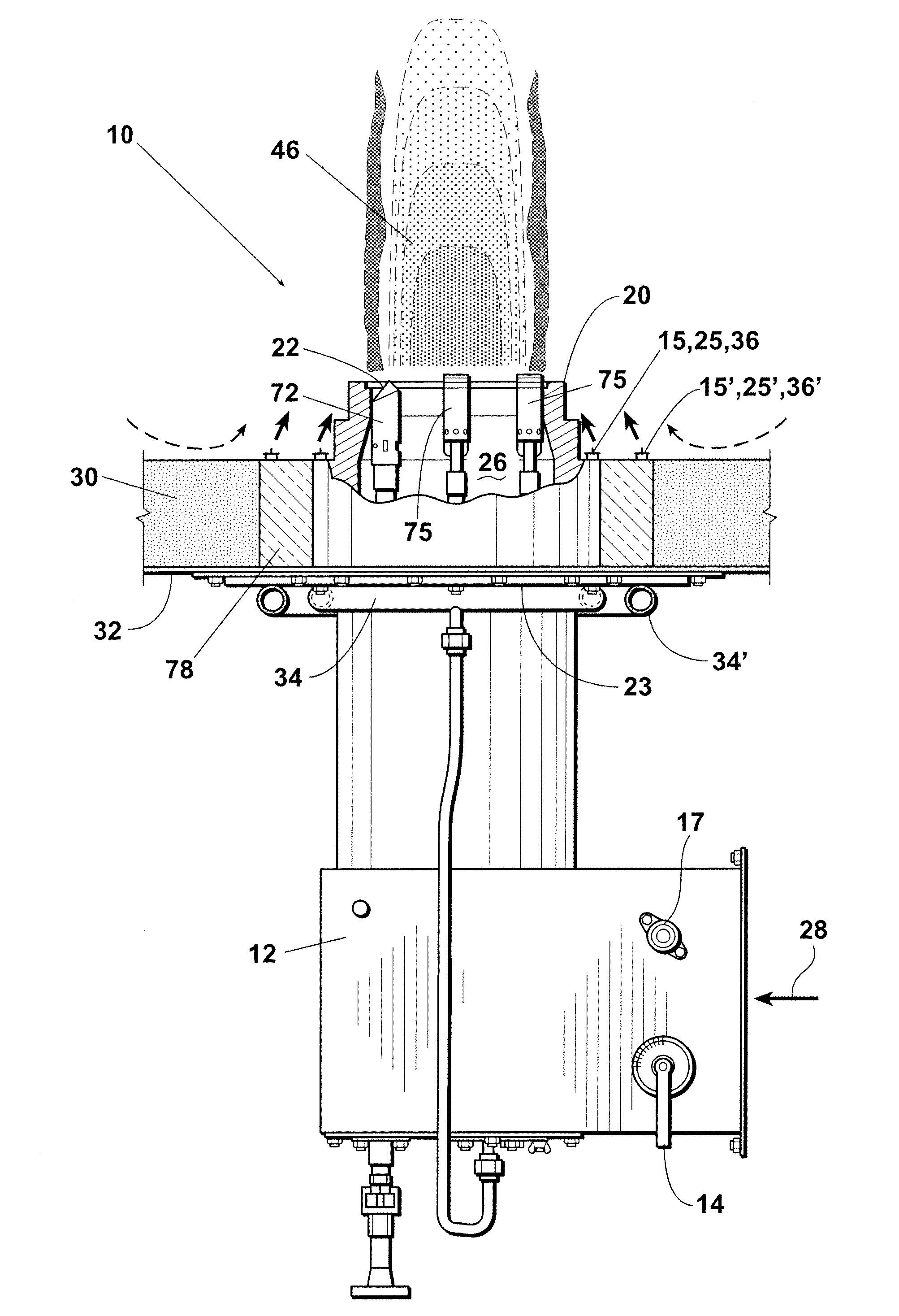 Low NOX burner apparatus and method