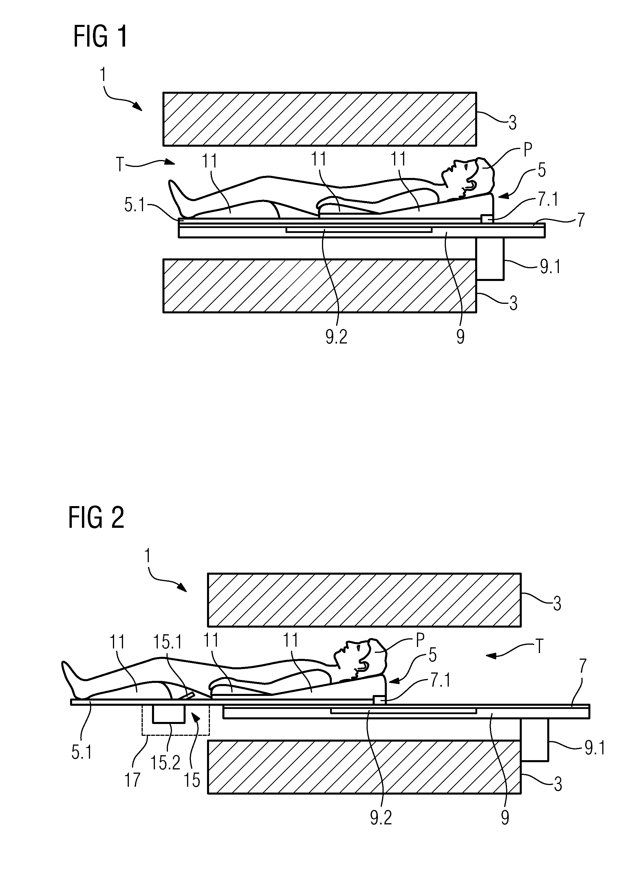 Support apparatus and patient support table as well as medical device
