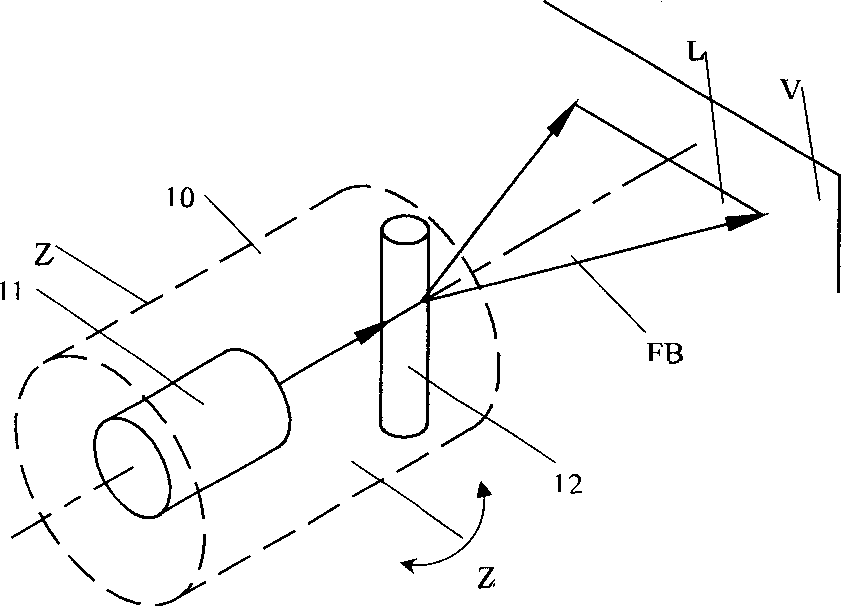 Simple horizontal line projecting apparatus