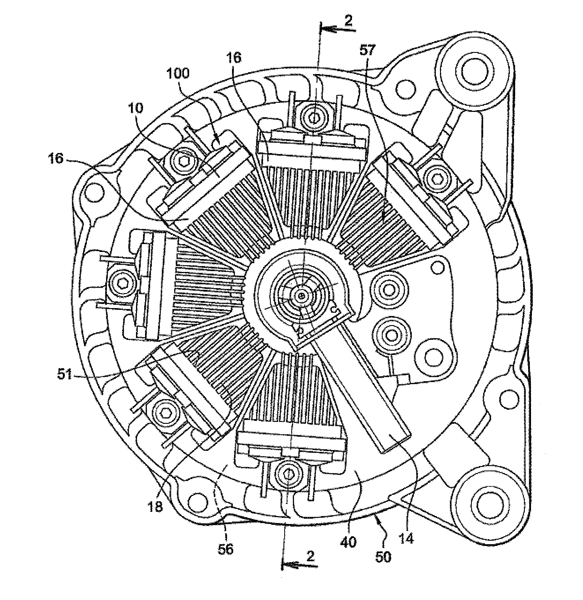 Device for rectifying the current of an electric rotary machine and rotary electric machine including such device