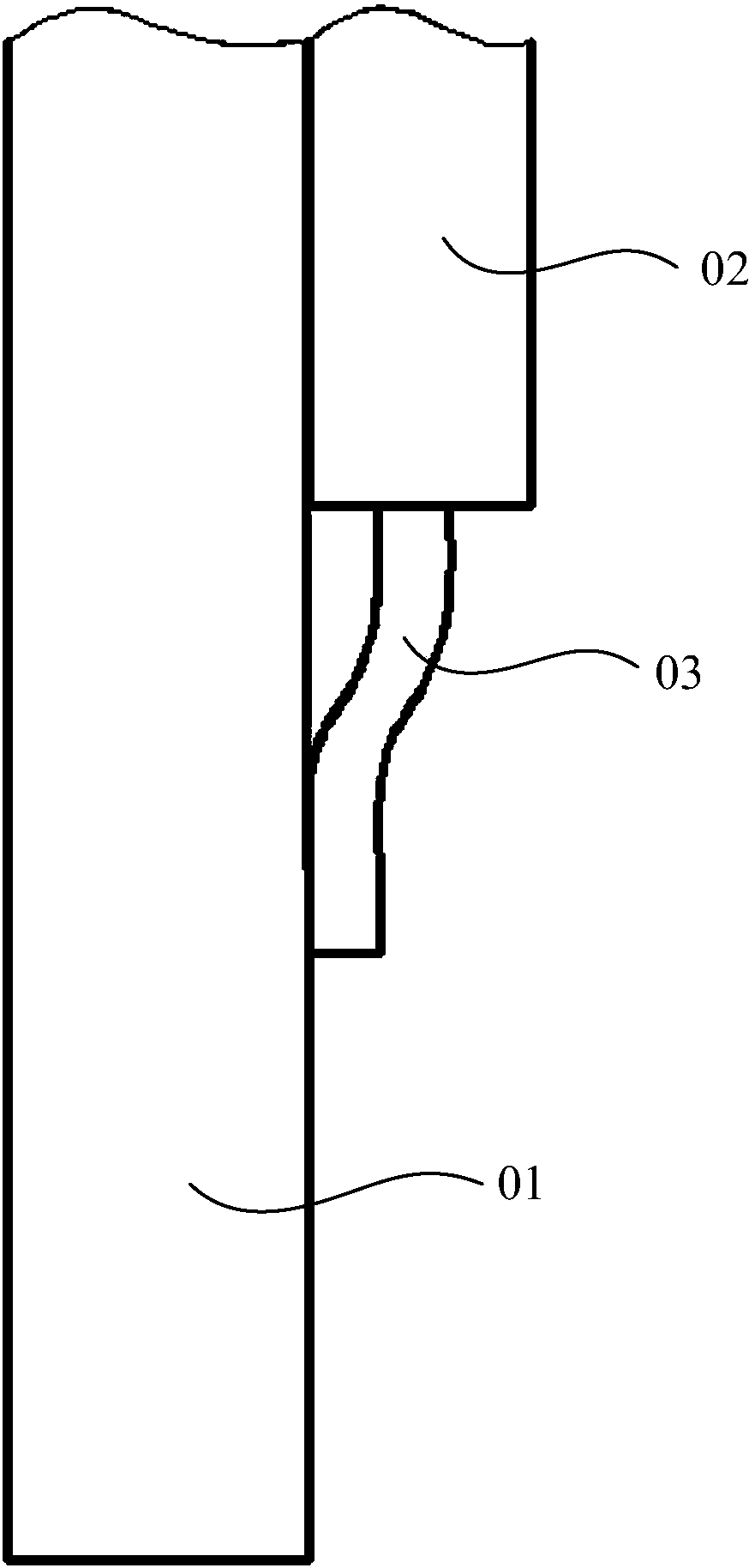 Connecting structure, deep well type vertical grounding electrode and assembling method thereof