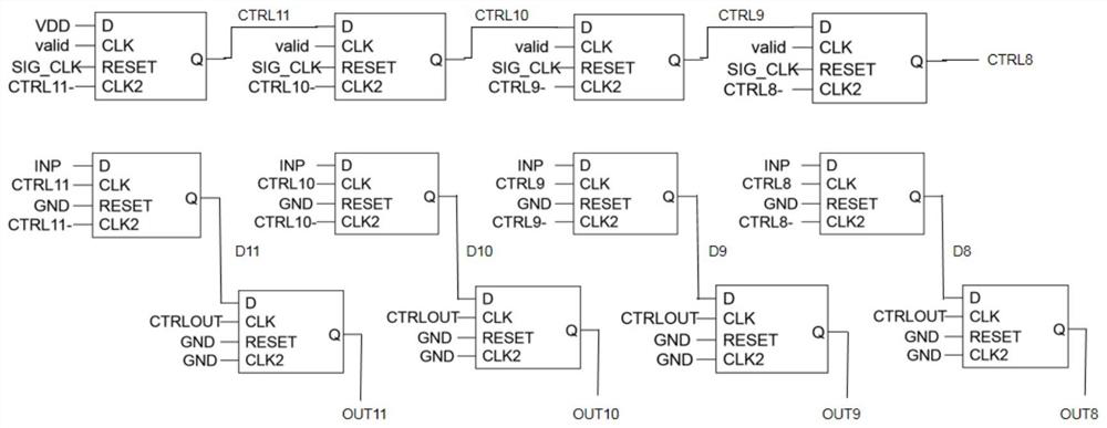 SAR logic circuit applied to temperature sensor