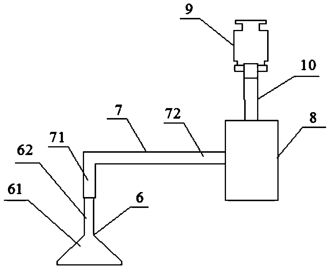 An environmental protection smoke exhaust device applied to a molding machine